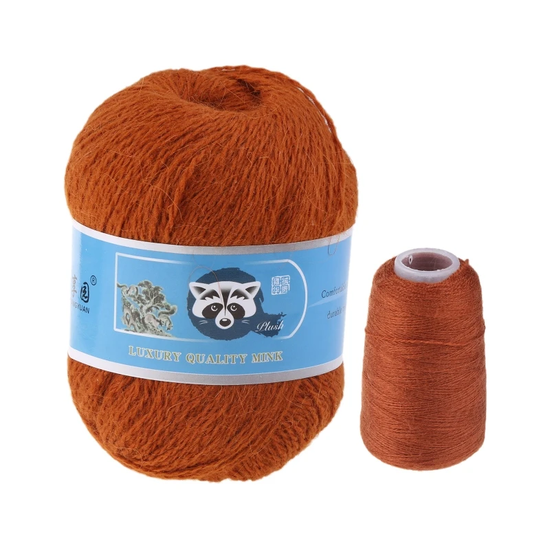 

2 шт., Длинные Плюшевые вязаные шляпы, свитера, 50 + 20 г