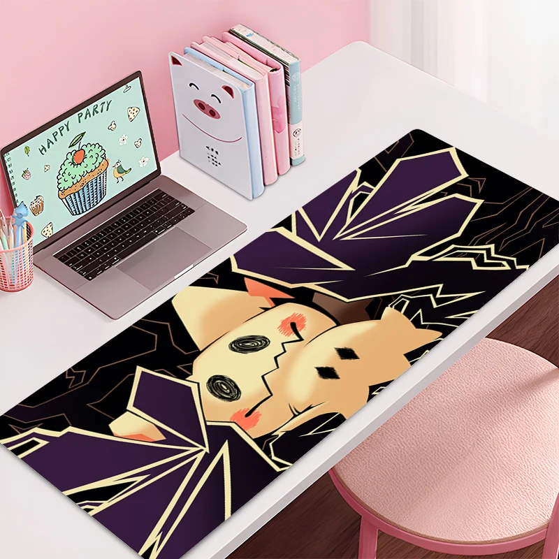 Фото Игровой коврик для мыши P-Pokemons M-Mimikyus офисный ковер коврики для мыши геймерские настольные аксессуары компьютерные большие настольные коврики ПК аниме коврик для мыши №4