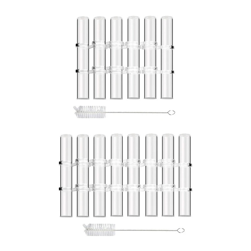 

6/8 Test Tube for Plant Hydroponic Crystal Glass Flower Vase Garden Decortions