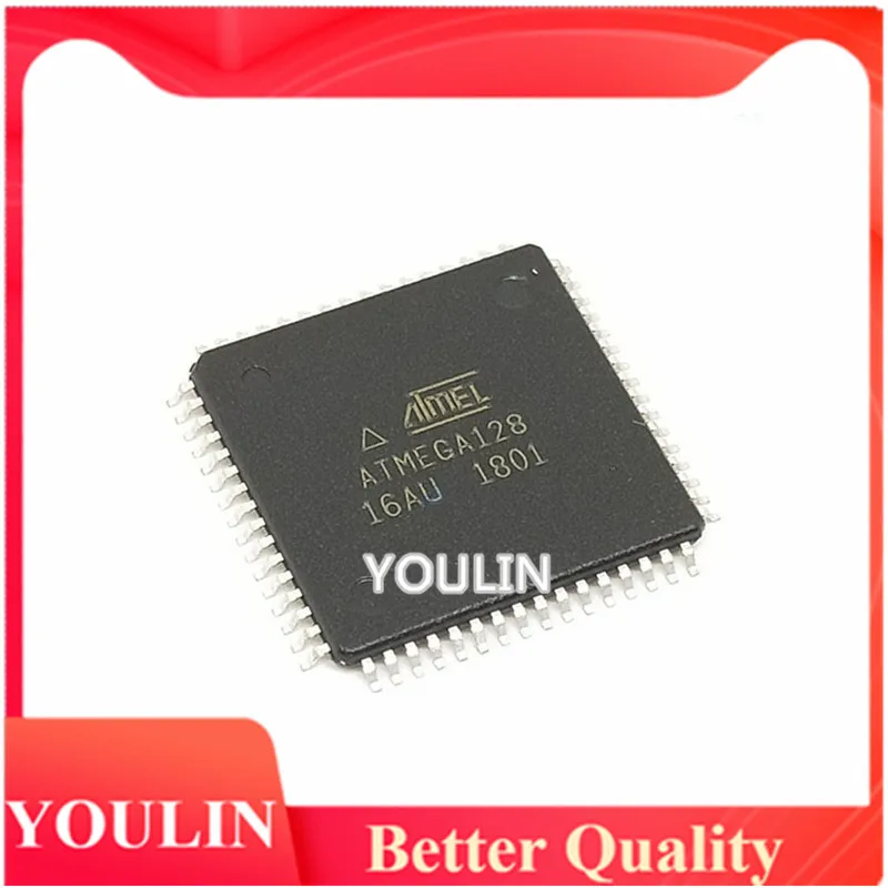 Новинка, оригинальный микроконтроллер ATMEGA128-16AU посылка QFP-64, микроконтроллер 8 бит, микроконтроллер, 5 шт.