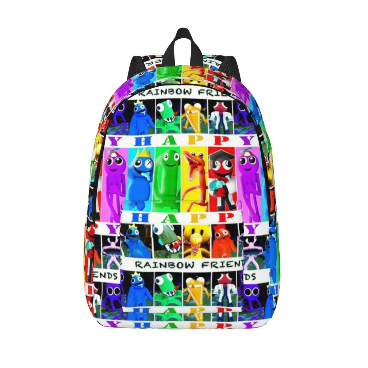 

Rainbow Friends Happy Friendship Backpack for Boy Girl Kids Student School Bookbag Daypack Preschool Primary Bag Lightweight