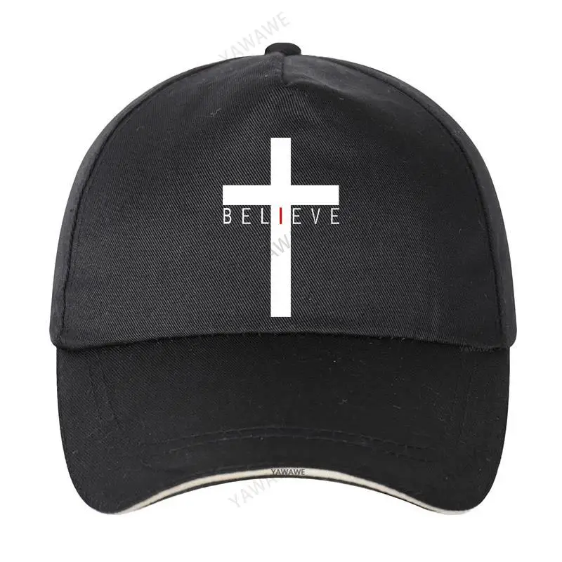 

cotton unisex Adjustable Baseball Cap Cross Believe - Christian Man Women Summer Hat drop shipping