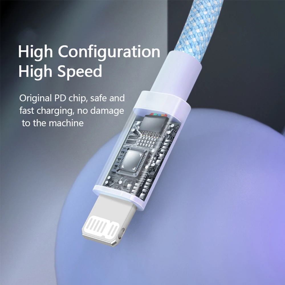 PD 20W USB Cable For iPhone 14 13 12 Pro Max 11 iPad Mini Braid Type C Fast Charging USB C Data Wire Cord 0.3M 1M 1.5M 2M (art.: 3920ca892709d) - 3920ca892709d