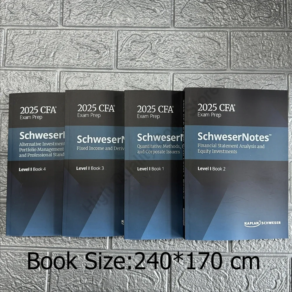 

2025 КФА Уровень 1 SchweserNotes Fimancial Statement Analysis and ступационные вложения, Количественные методы, английские книжки
