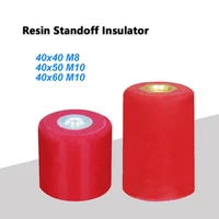 1 pcs red resin insulators msn40x40 m8 msn40x50 m10 msn40x60 m10 enhanced insulated columns fixing piles distribution cabinets