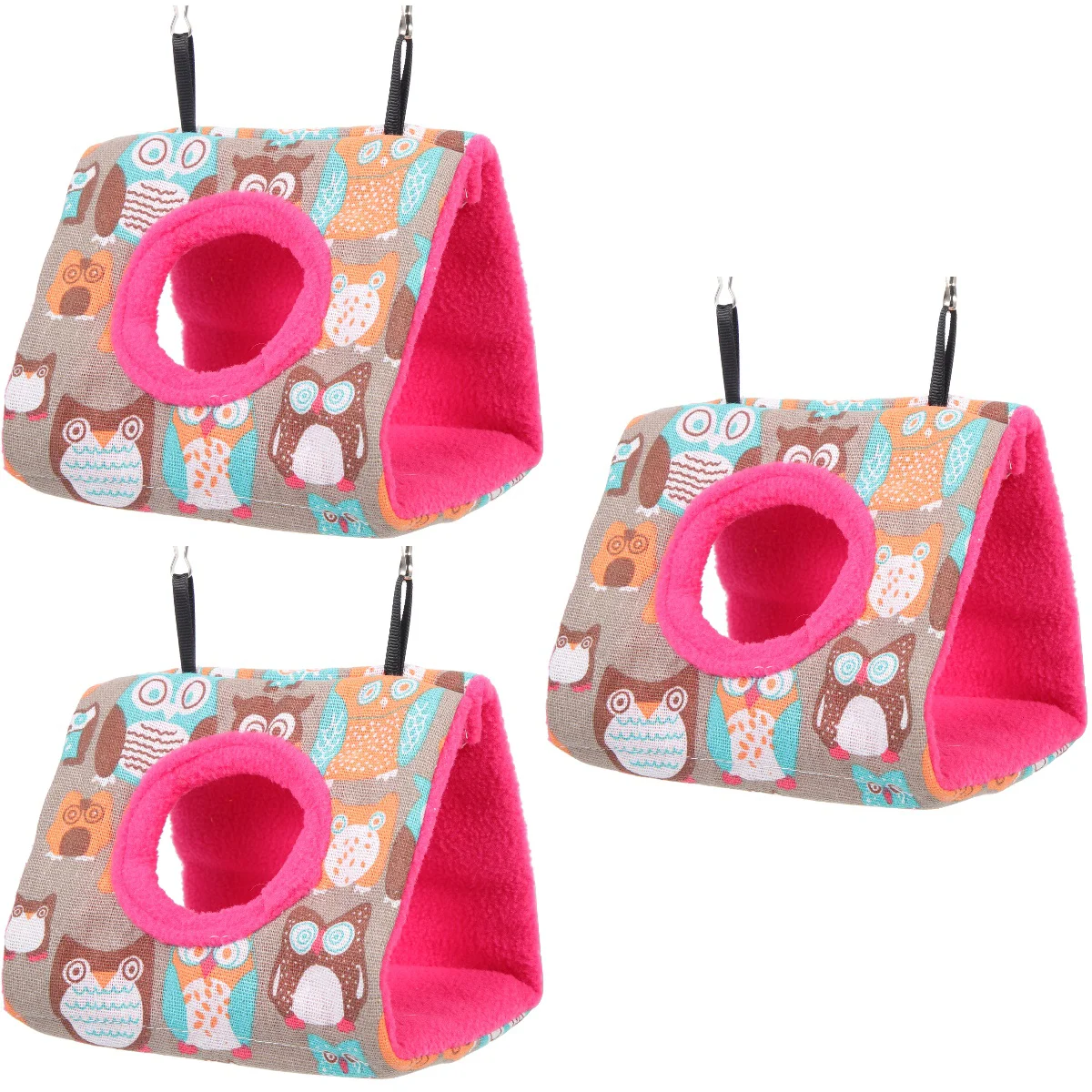 

3pcs Suspending Bird Hammock Lovely Parrot Wear-resistant Bird Decor Bird Cage Supply