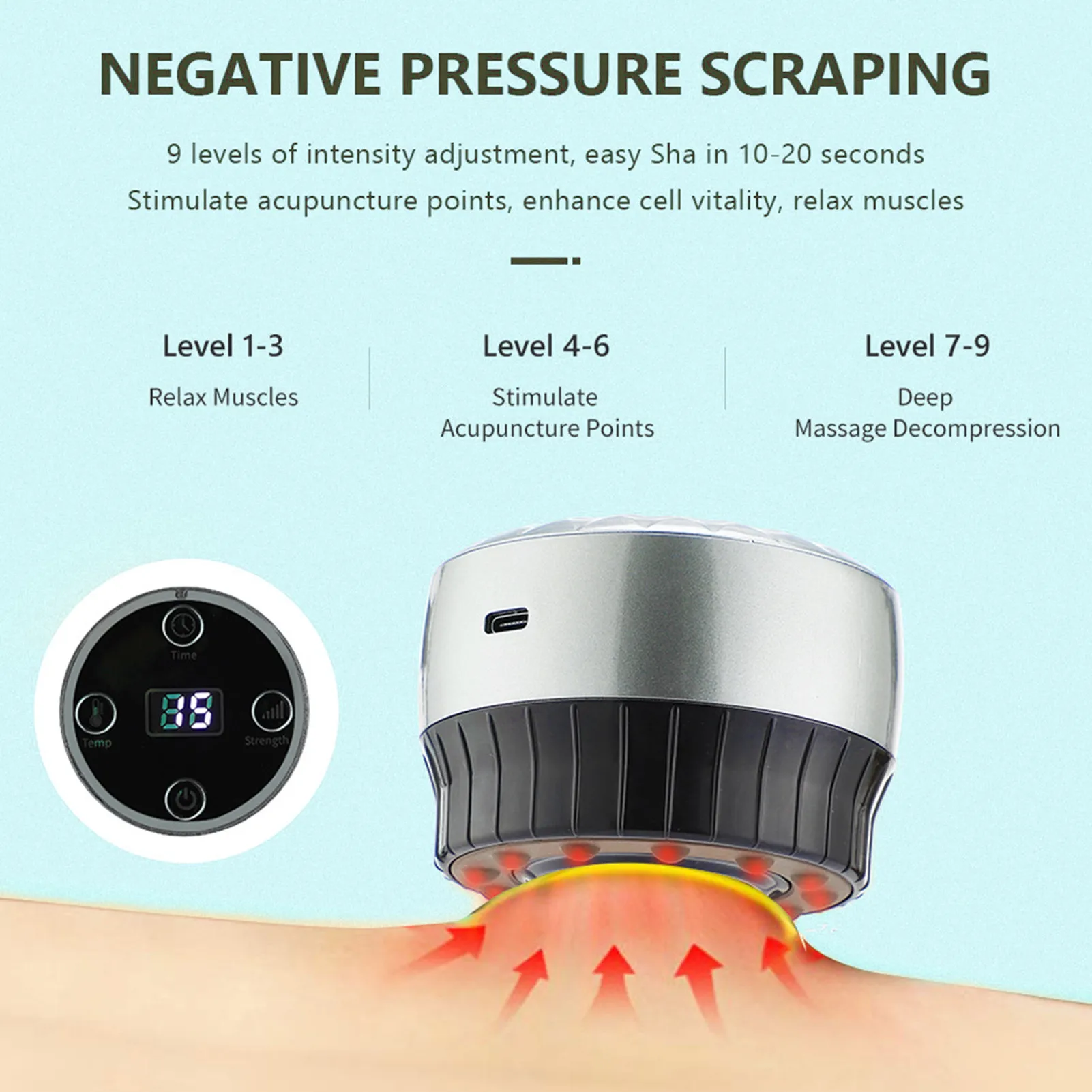 

Cupping Therapy 3 In 1 Vacuum Therapy Machine 3 In 1 Scraping Therapy Machine Gua Sha Massage Tool With 9 Level Temperature And