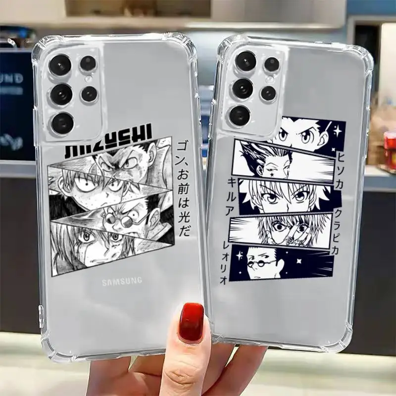 

Hunter Hunter X japanese anime Phone Case Transparent for Samsung A 10 21S 31 50 51 52 12 71 S note 10 20 21 fe plus ultra