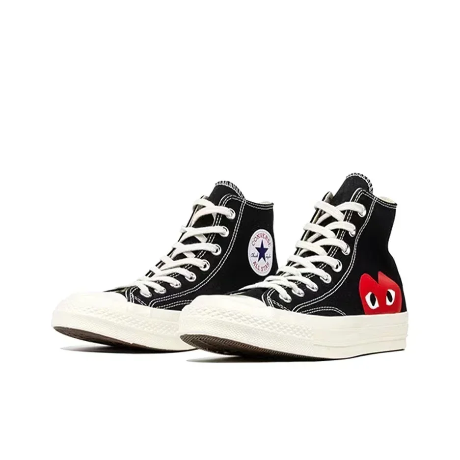 Converse 1970-х годов Chuck Taylor All Star Hi X CDG Мужская и женская обувь для скейтбординга