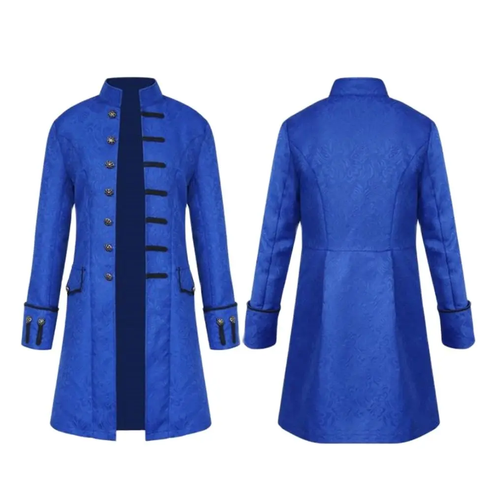 

Men Steampunk Trench Coat / Shirt Vintage Prince Overcoat Medieval Renaissance Jacket Victorian Edwardian Cosplay Costume