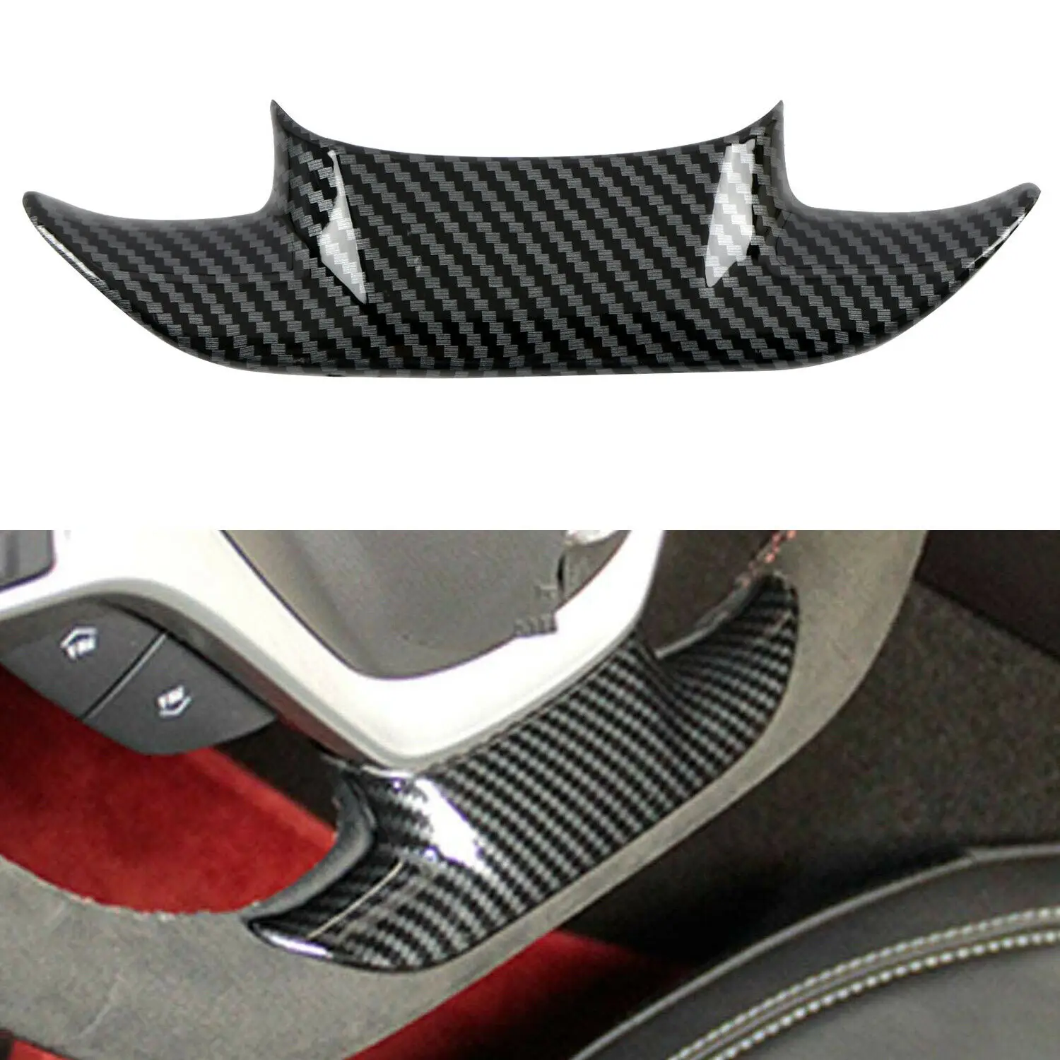 

Внутренняя крышка кнопки рулевого колеса Отделка 1 шт. для Chevrolet Corvette C7 2014-2019