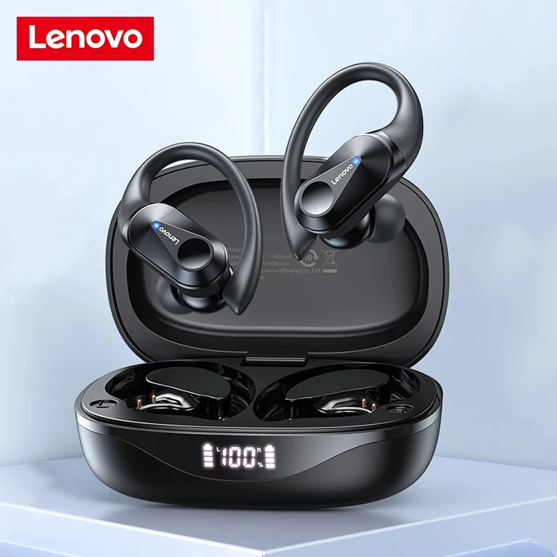 

Оригинальные беспроводные наушники Lenovo LP75 Bluetooth 5,3, Hi-Fi стереонаушники со светодиодным дисплеем и аккумулятором, наушники-вкладыши с микроф...