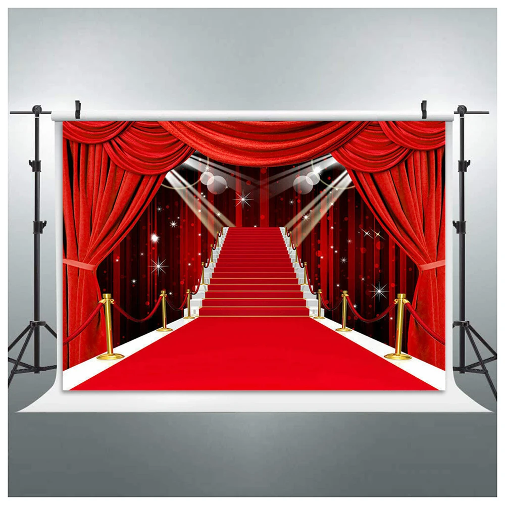 

Movie Night Stage Red Carpet Wedding Backdrops Birthday Party Banner Anniversary Photography Background Event Awards Ceremony