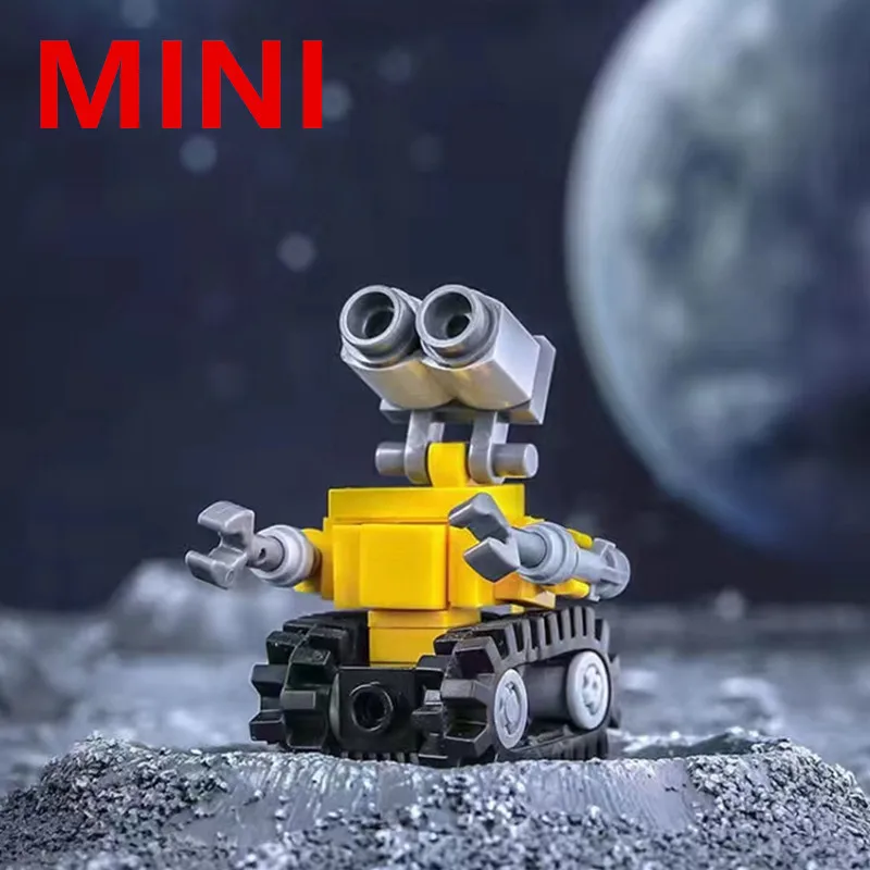 Mini Walle Movie WALL.E Eva Robot Model Building Blocks Bricks Sets Classic Dolls Kids Toys For Children Gift