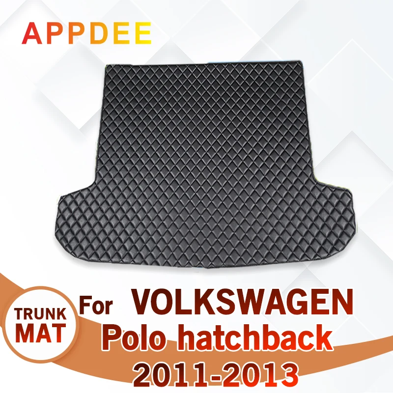 

Коврик для багажника автомобиля для VOLKSWAGEN VW Polo hatchback 2011 2012 2013, автомобильные аксессуары на заказ, украшение интерьера автомобиля