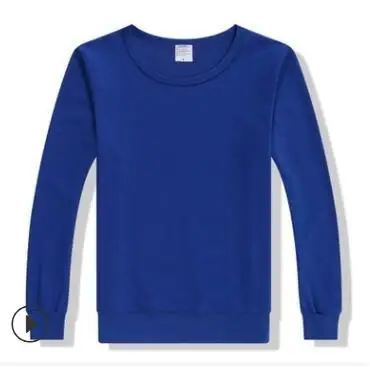 

2023HOT spring and autumn wool circle round collar plain color blank men's and women's advertising