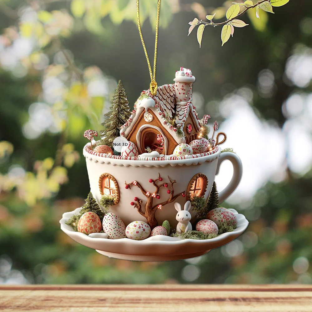 

Пасхальные украшения для кофейной чашки