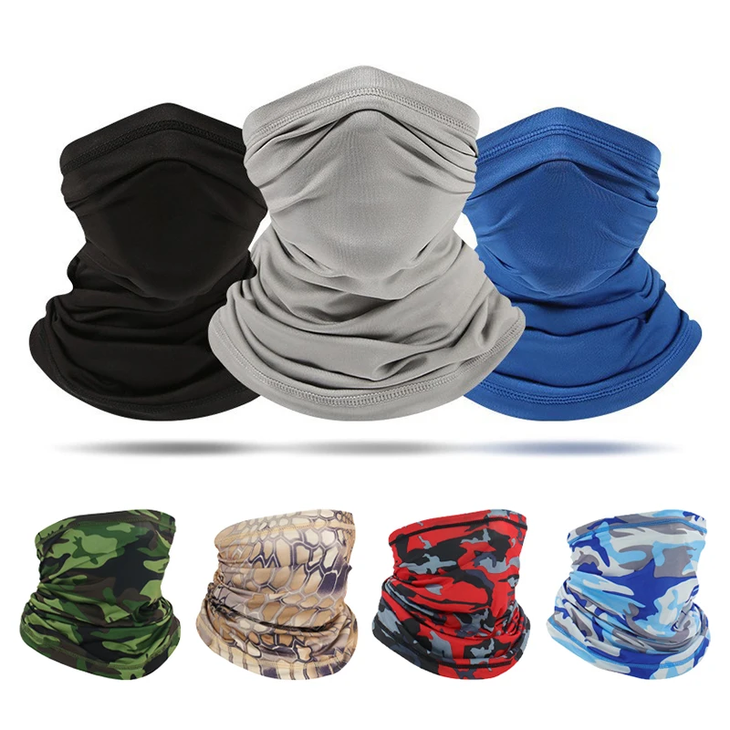 Шарф с УФ-защитой шелковая маска для лица быстросохнущая шеи улицы рыбалки езды