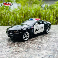 msz 132 ford mustang car model kids toy car die casting with sound and light pull back function boy car gift