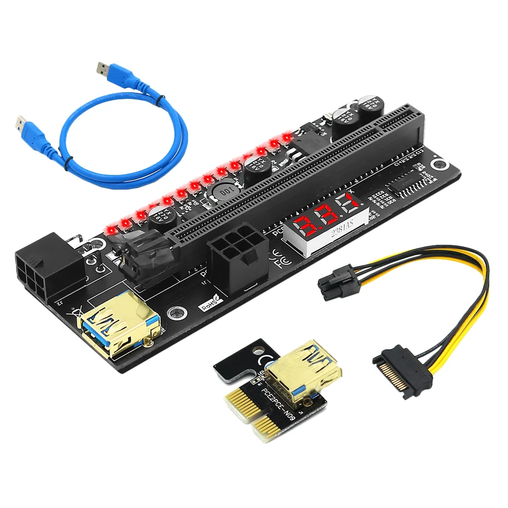 

Pci E Adapter Extender Miningpcie Riser 1X16X Extension Gpu Computer Accessories