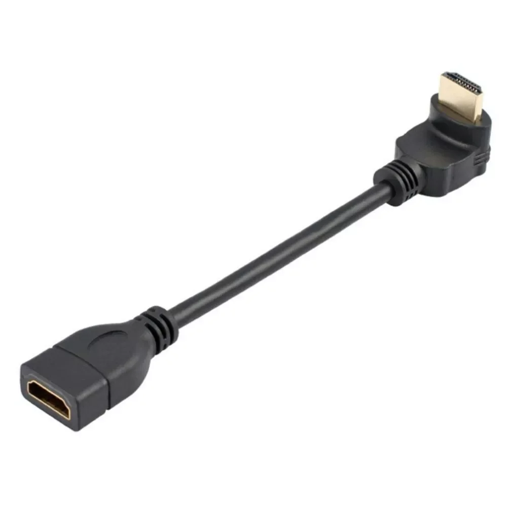 

90 Degree Angle HDMI-compatible Extension Cable Male to Female HDMI-compatible 4K Extended Cable for HD TV LCD Laptop