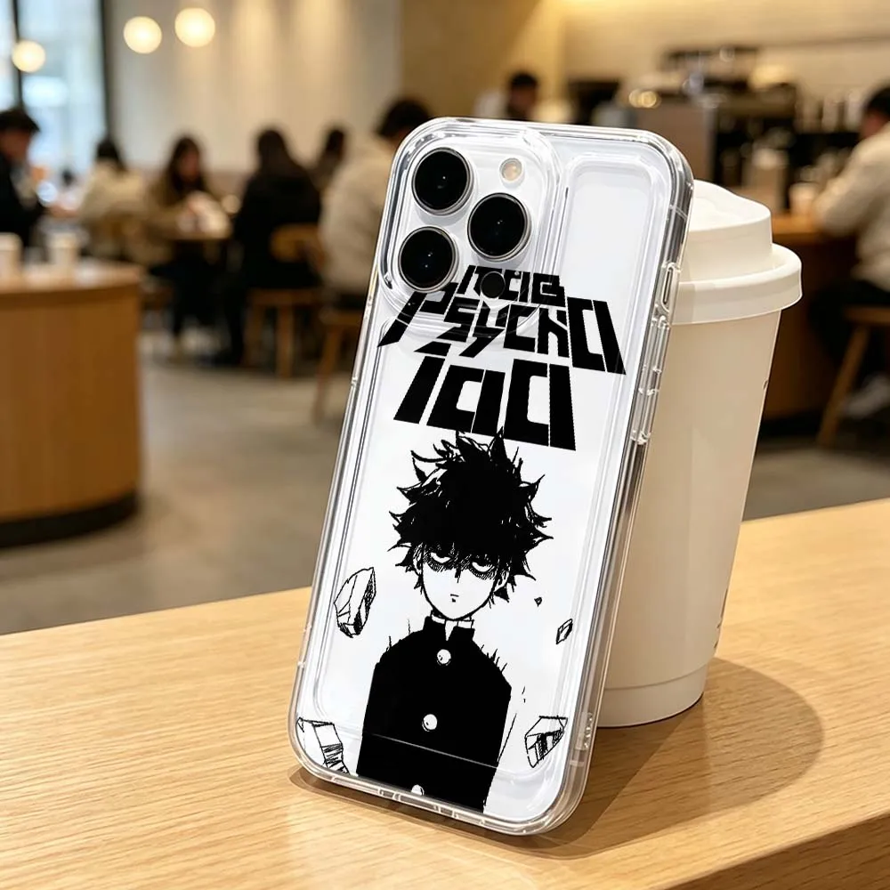 Чехол Mobu Saiko Hyaku Anime для Apple iPhone 17 Air 16 15 14 13 12 11 Pro Plus Max, прозрачный защитный чехол для телефона. (art.: 3920dce84d960) - 3920dce84d960
