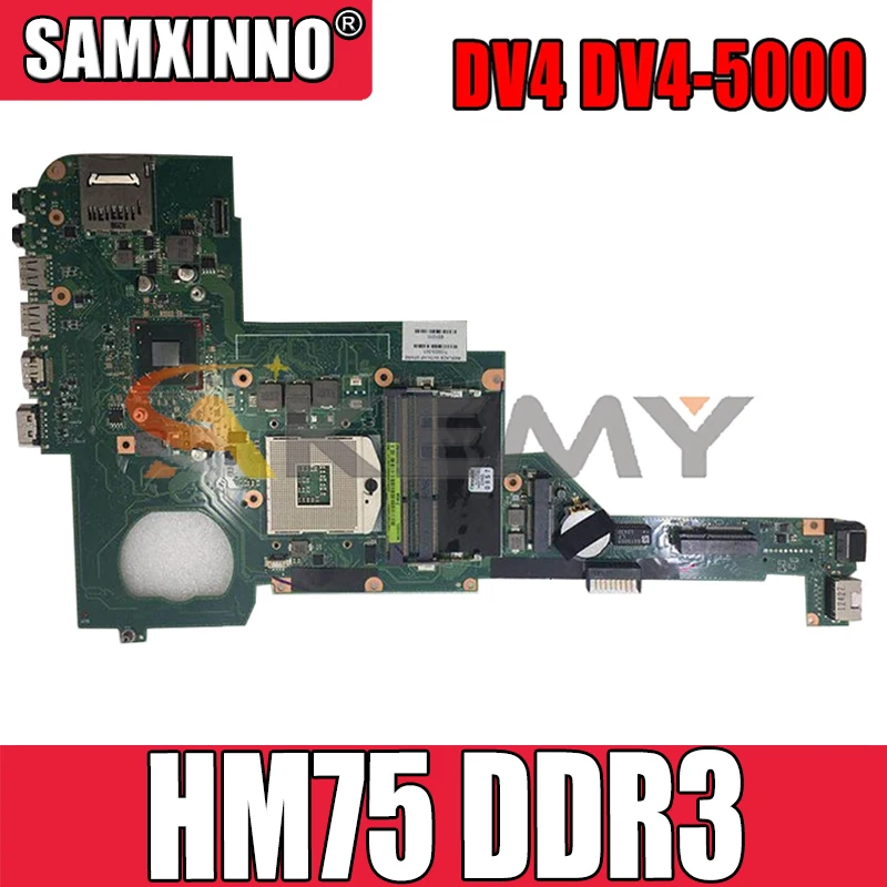 

Материнская плата для ноутбука HP 676756-501 676756-001, DV4 DV4-5000 HM75 материнская плата для ноутбука WSNU REV.2.1 SLJ8C DDR3