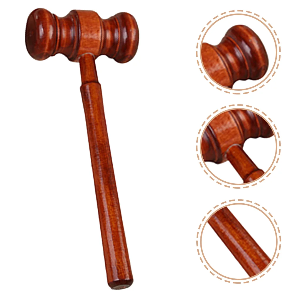 

Judge Hammer Shot Gavel Toy Children Cosplay Hammers Mallets Prop Wood Judicial
