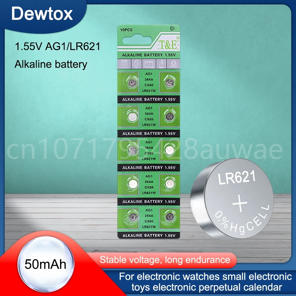 Кнопочные батарейки AG1 LR621 SR621 164, 10-20 шт., батарейки LR621W CX60 364A, батарейки для монет, щелочные батарейки 1,55 в TR621SW для часов, игрушек, пультов дистанционного управления