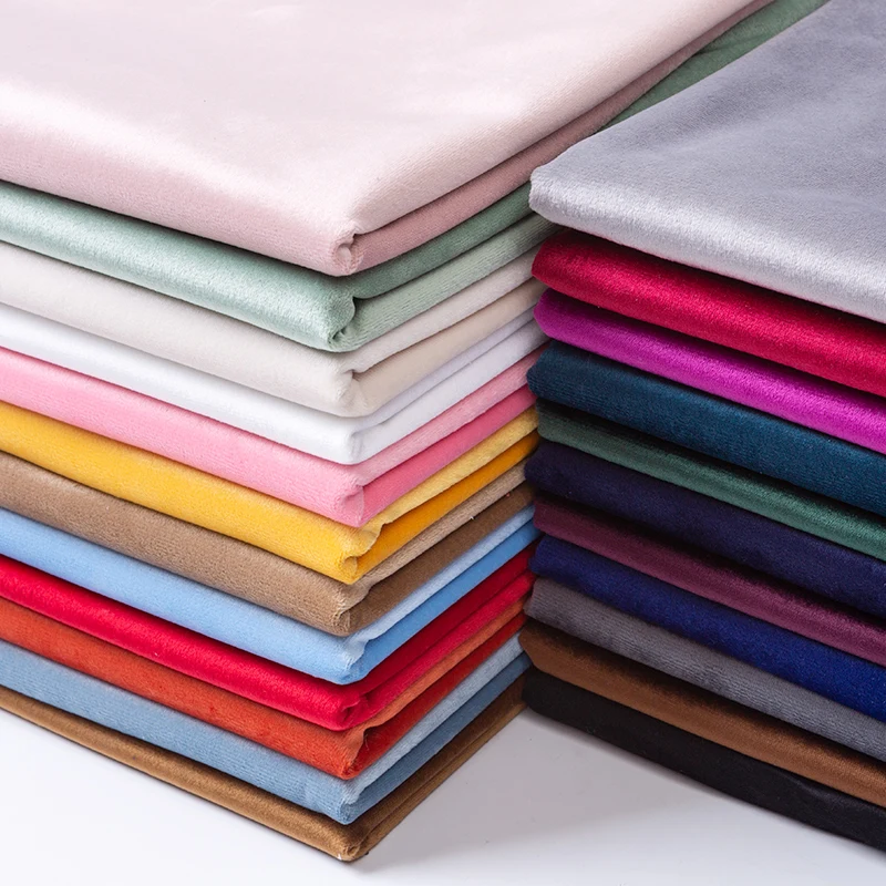 Элегантная мягкая плюшевая бархатная ткань 50x155 см для шитья, домашний декор, занавески для дивана, обивка, костюм, искусственное платье, ткань «сделай сам», лоскутное шитье