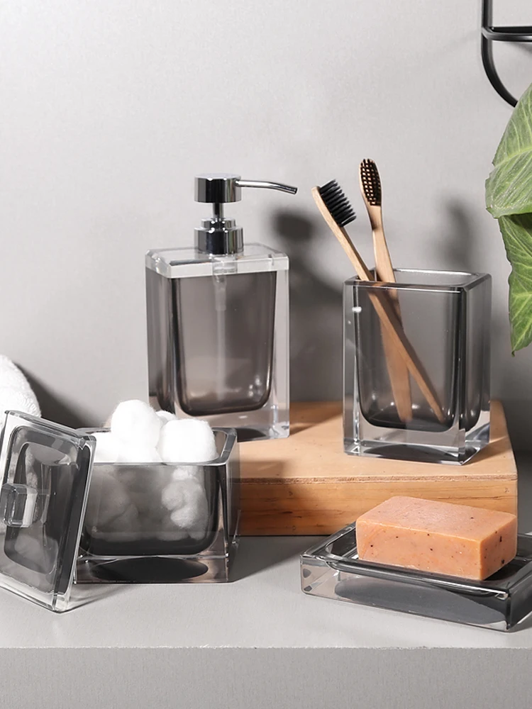 

Couple Mouthwash Cup Luxury Brush Tooth Cup Tray Rinse Cup lotion Bottle Soap Box Household Set High Beauty