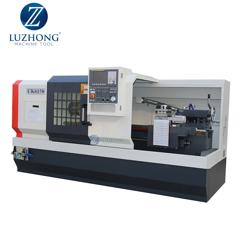

cnc lathe machine with bar feeder Ck6136 CNC turning lathe machine