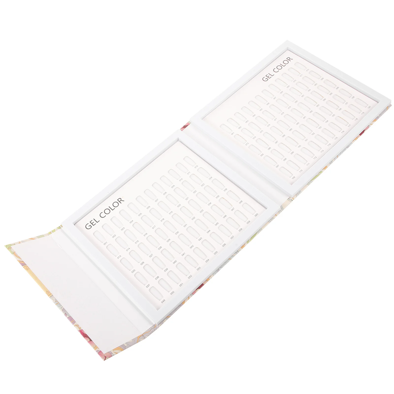 

Nail Color Book 160-color Plate Manicure Board Tools Display Polish Sample Card Gel