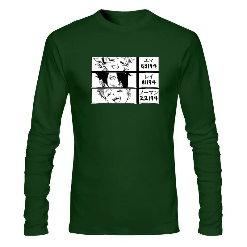 

Man Clothing New Unisex The Promised Neverland Anime T-Shirt Emma Ray Norman Yakusoku No Neverland Anime Shirt Promised Neverlan