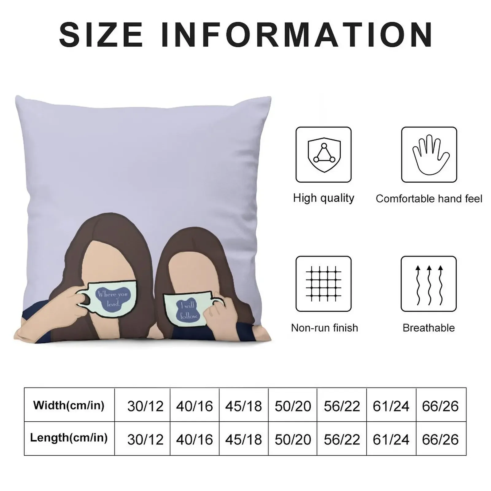 Лорелай и Рори Гилмор - Где свинец я следуй последу. Декоративная подушка. Чехол