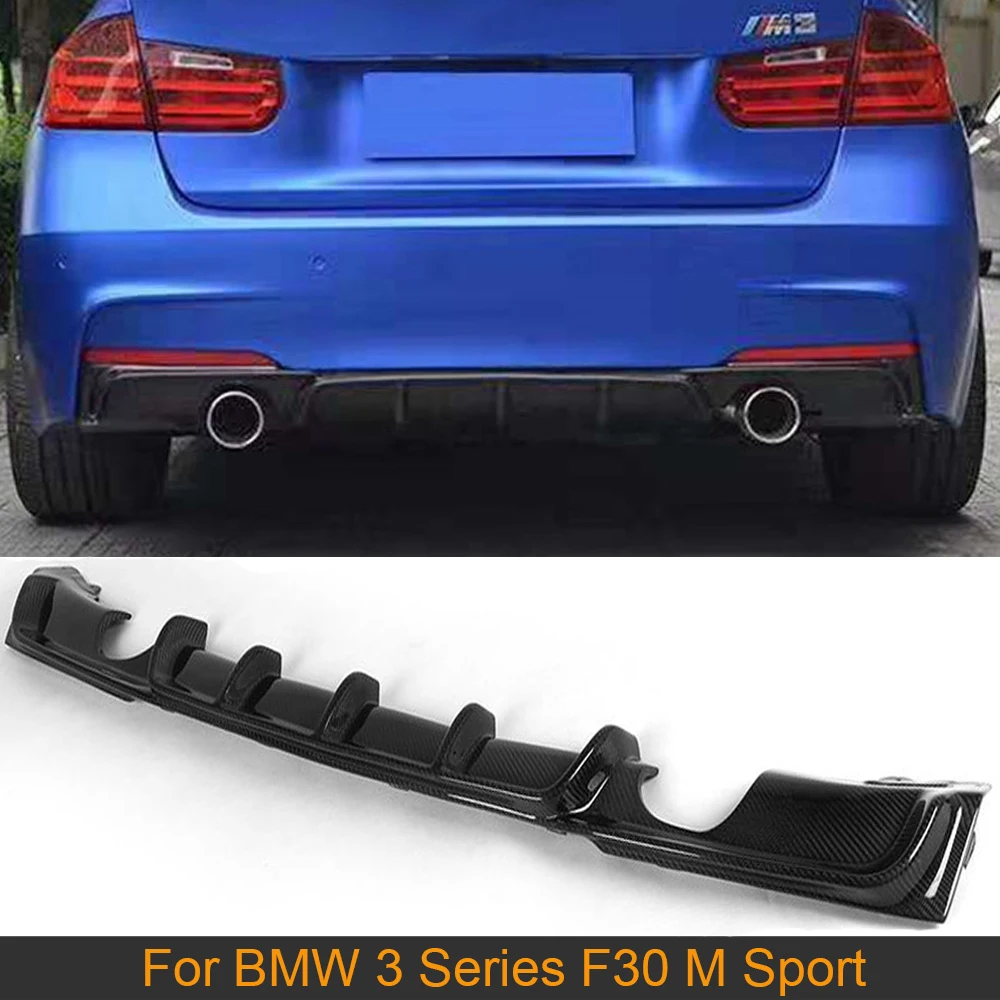 

3 Series Carbon Fiber Rear Bumper Diffuser For BMW F30 M Sport 320i 325i 328i 335i 12-17 Rear Bumper Diffuser Lip Spoiler FRP