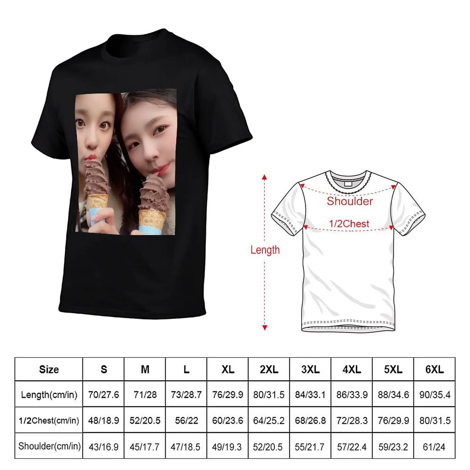 Футболка GIDLE Miyeon & Yuqi, мужские футболки с забавным принтом. (art.: 3920dce329ff1) - 3920dce329ff1