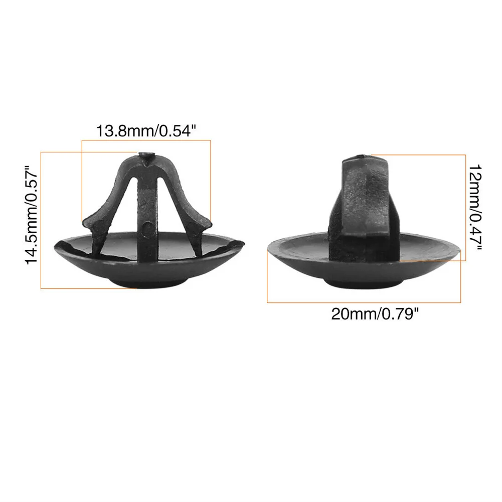 

A0019880325 For Mercedes C E S Class Hood Insulation Pad Clip Retainer 20pcs Accessories Black Nylon Retainer Clips