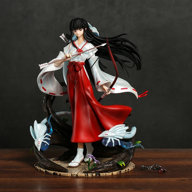 

25cm Inuyasha Kikyo PVC Model Doll Toy Colletible Figurals