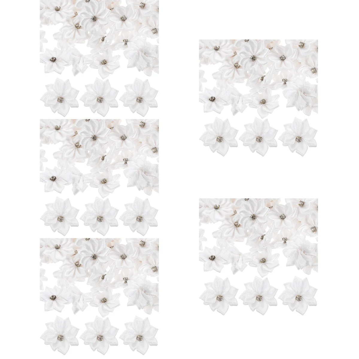 

500 DIY Hair Flowers Handcrafted Flower Decors Multi-function Hair Clip Flowers Hair