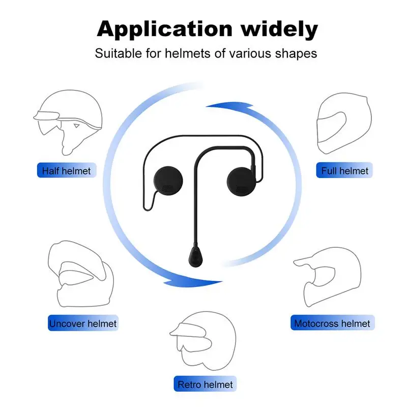 

Беспроводные мотоциклетные наушники, беспроводная гарнитура 5,0, уличные шлемы, наушники с FM-радио, стерео, музыка и голос
