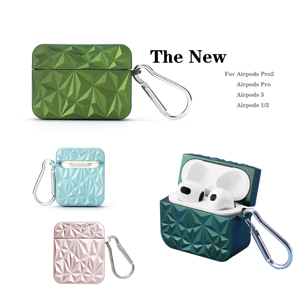 

Glitter Powder Gradient Macaroon Color Ladies Silicone Earphone Protective Case for Airpods 2 3 Pro New Case for Airpods Pro2