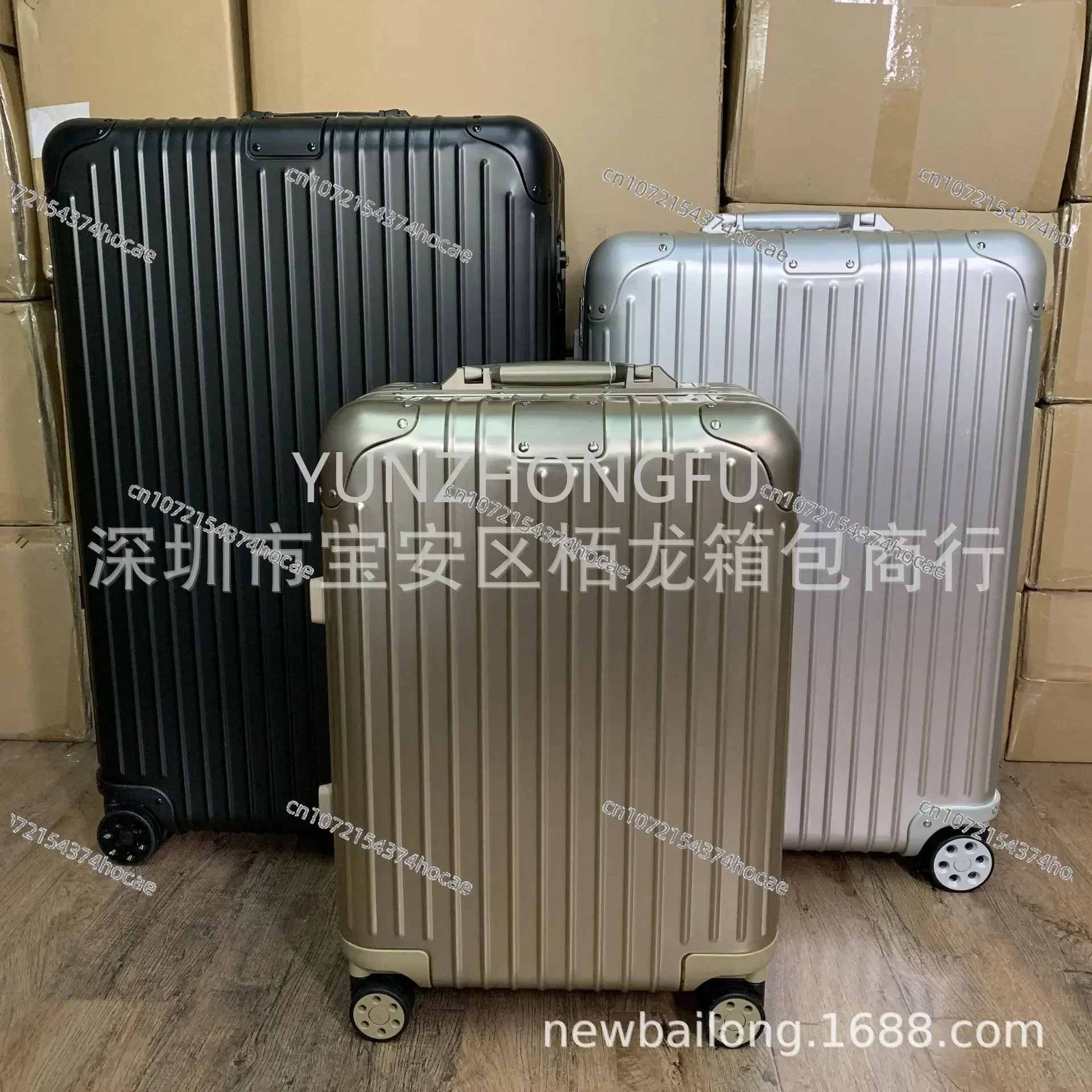 Оригинальный классический чемодан из алюминиевого магниевого сплава 925