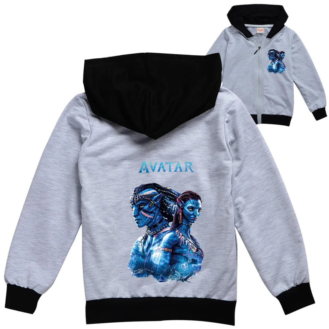 

2-16Y New Disney Avatar 2 Cartoon Kids Girls Sweatshirt Hooded Jumper Pullovers Leisure Fashion Baby Boys Hoodies Outwear