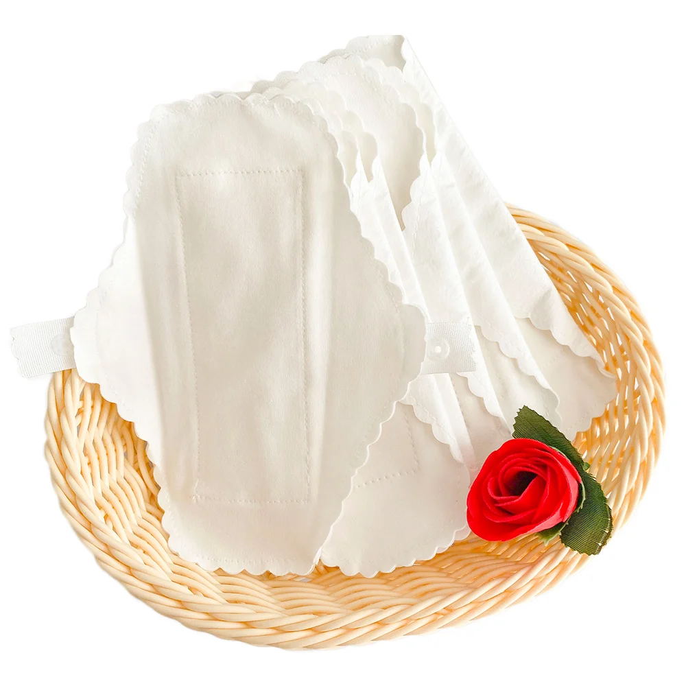 3Pcs Soft Thin Cotton Pads Reusable Menstrual Cloth Sanitary Pads Napkin Feminine Washable Waterproof Hygiene Panty Liners Pads
