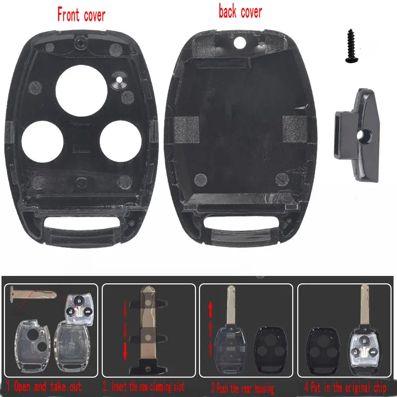 Для Hon-da Fit Civic CRV Accord Odyssey модификация корпуса дистанционного ключа управления