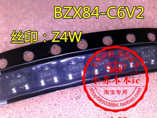 

10pieces BZX84C6V2 :Z4 24 Z4w SOT-23