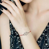 2pcsset card sister bracelet heart charm sister quote bracelet heart jewelry for women men best friend sister gi l9u4