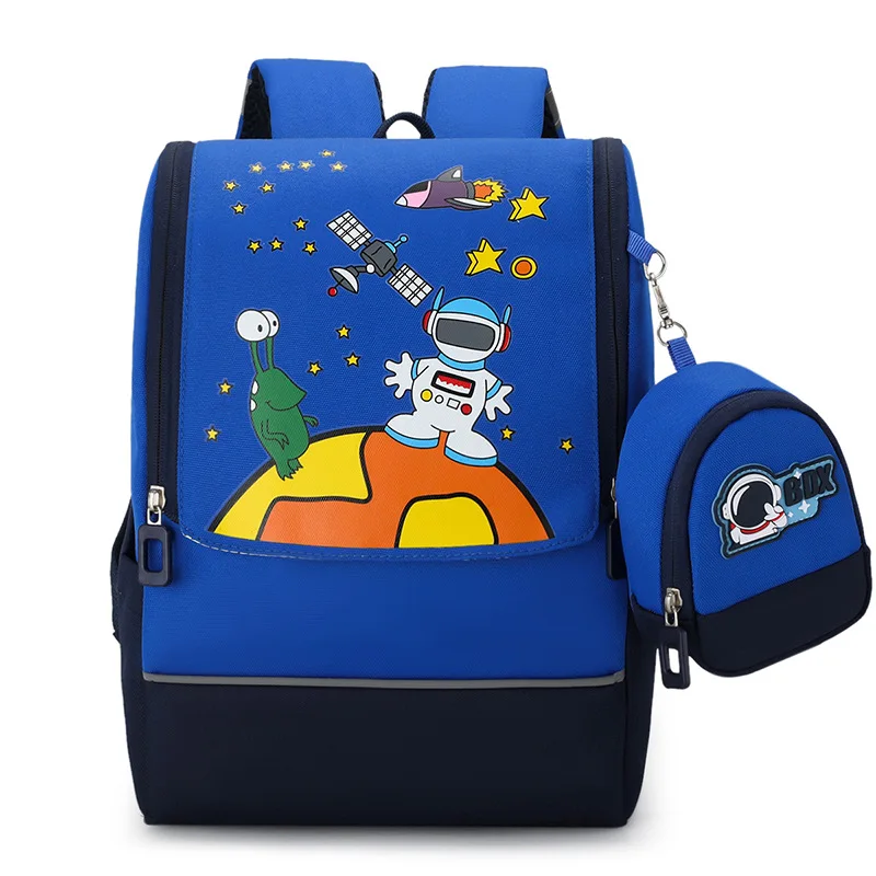 Children's Backpack Kindergarten Primary School Student Schoolbag4-8year-old Space Series Portable Burden Alleviation Schoolbag