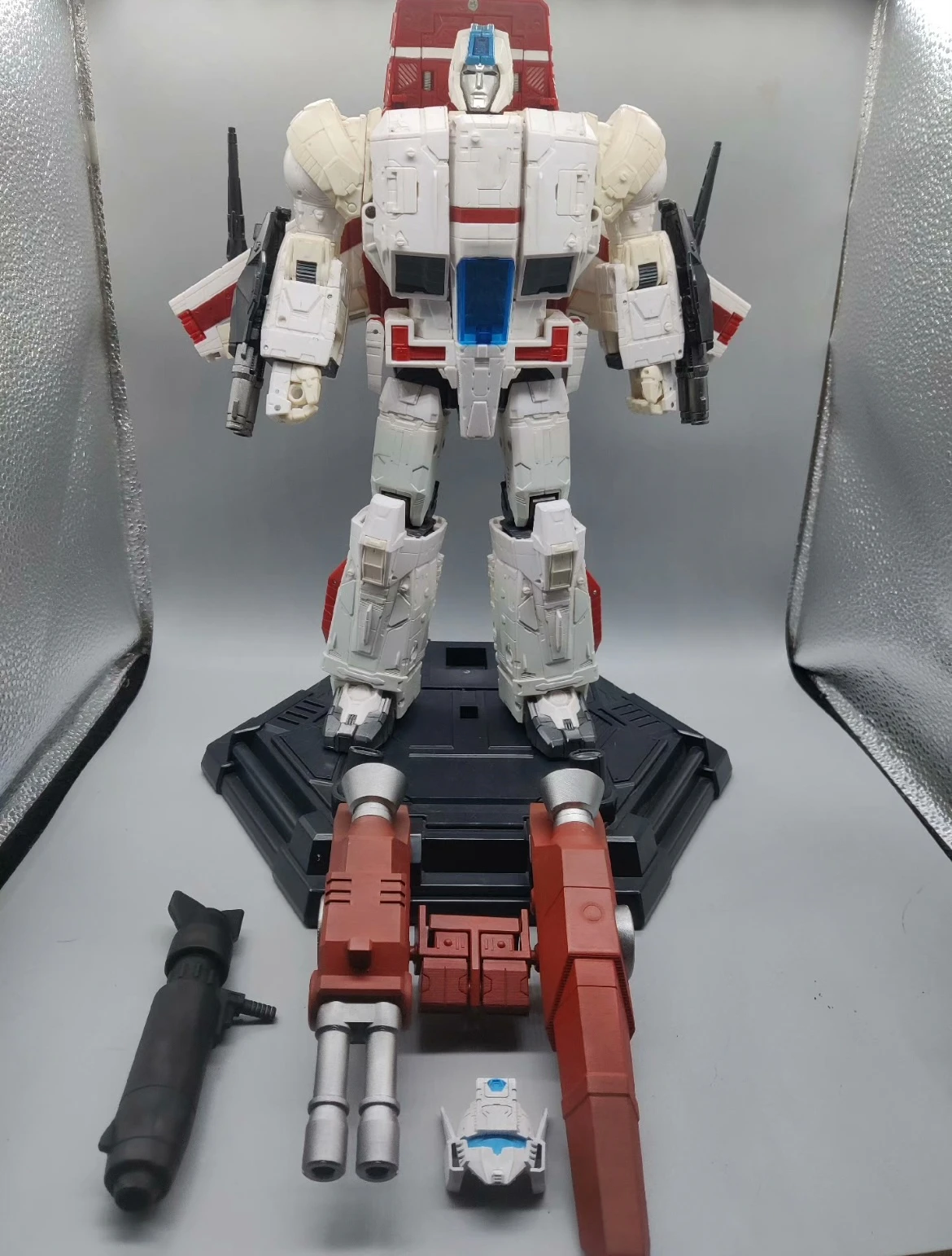 COOL Backpack Cannon Antenna Mask Big Gun Weapon Upgrade Kit For Siege JETFIRE Action Figure Accessories